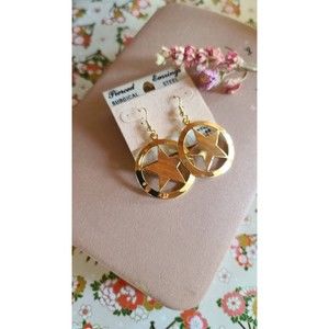 Vintage Star Dangling Earrings